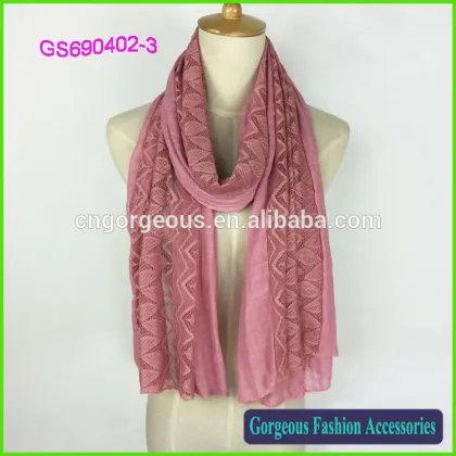 The leaves of printing fashion scarf Lace scarf