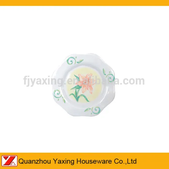 8" melamine Flower shape plate