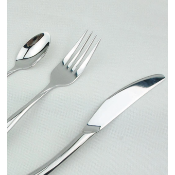 High-quality all-steel knife and fork for hotel use