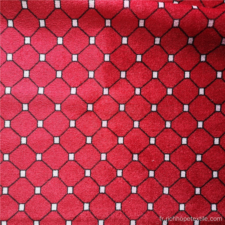 Tissu imprimé de tapisserie d&#39;ameublement de tissu de polyester de velours à vendre