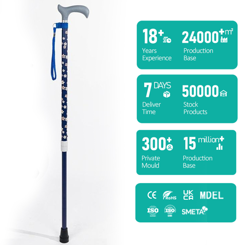 200LBS Bearing Aluminum Recovery Crutch Diy Pattern Printing High-end Designed for Elderly Anti-slip Steadiness Walking Stick2