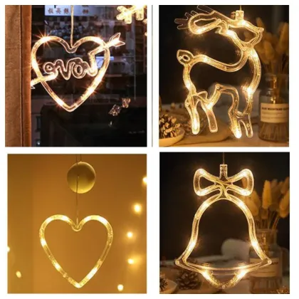 LED Christmas Decorative Suction Cup Light