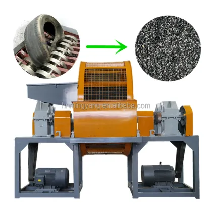 Double Shaft Commercial Kitchen Waste Shredder for Scrap Car Tires and Metals