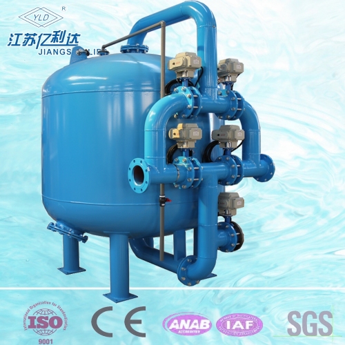 Cooling Tower Automatic Backwash Bypass Filtration Sand Filter, High