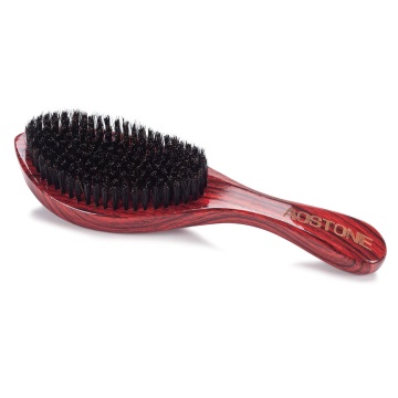 Custom Logo Wooden Beard Brush with 100% Boar Bristle and 360 Curved Wave - Wholesale Options Available