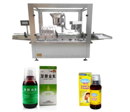 Semi-automatic Actavis Prometh Cough Syrup and Maple Syrup Bottle Filling Machine 100ml - 1000ml