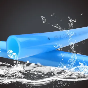 Connecting plastic pipe for water heating radiator