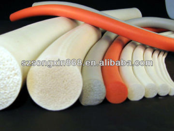 silicone sponge solid cord with different color