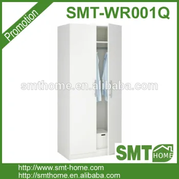 2 door melamine bedroom MDF wardrobe