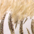 Naakt Feather Lace Glitter Mesh Lace Fabric