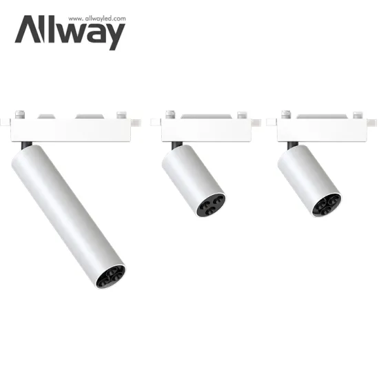 Adjustable Antiglare Angle LED Spotlights: 8, 10, and 15W Ceiling Track Lighting for Gallery and Shop Environments