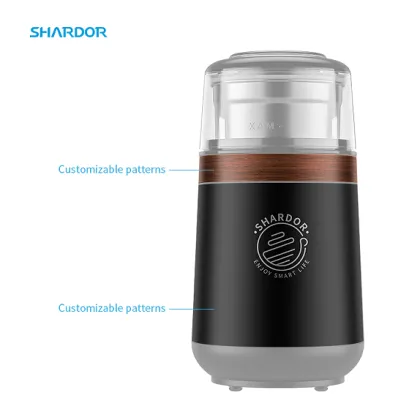 Customizable Stainless Steel Electric Coffee Grinder - 24000 R/m 150W
