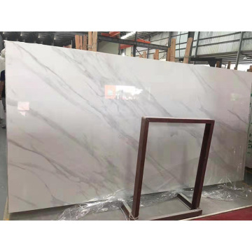 Precios populares Mármol de mármol Superficie sólida Calcuta White para paneles de pared o top de cocina