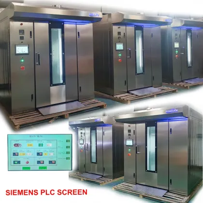 Yoslon 16 32 64 Trays Commercial Rotary Oven with Siemens PLC Screen