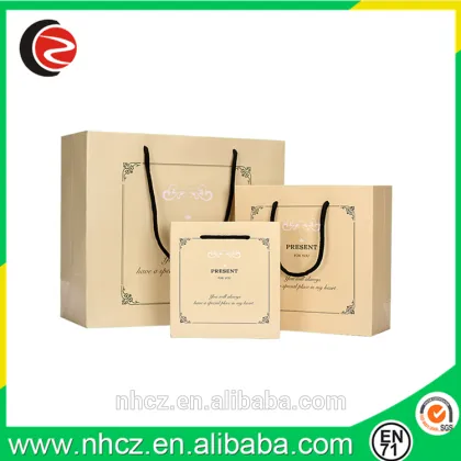 Yellow Trading Paper Bag for Business
