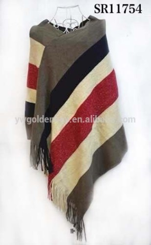 2016 wholesale Retro Style pashmina scarf stripe scarf shawl