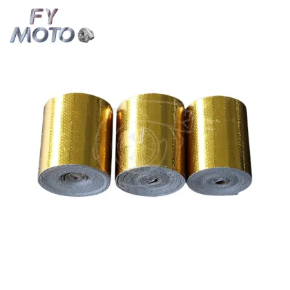 Universal Gold Car Thermal Exhaust Tape - Heat Insulation Shield Wrap