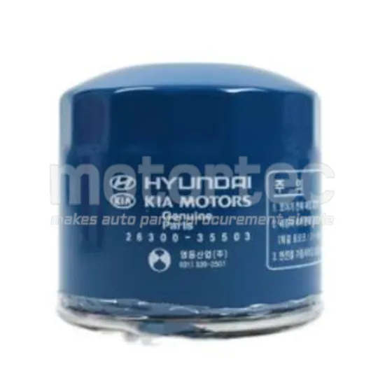 Korean Oil Filter for Hyundai Tucson Engine - 226300-35500 2630035500