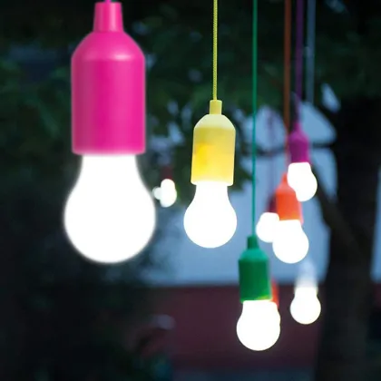Battery Operated Hanging LED Pull Cord Lamp