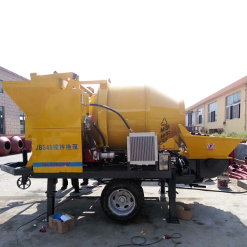 YILI High Pressure Concrete Mixer Pump Machine: Automatic Portable Mini Concrete Mixer with Pump - Diesel Powered