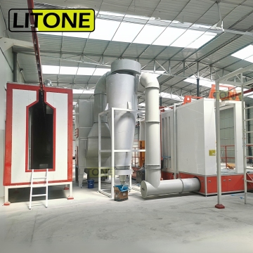 Basso consumo di energia filtro a secco a polvere di verniciatura del sistema spray per radiatori