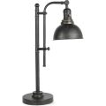 Rustic Farmhouse Task Lamp 25-29 Inch Metal Reading Light