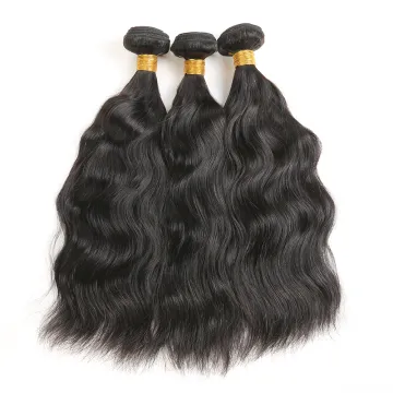 RUIMEI 100% Cuticle Aligned natural wave 7a Virgin Unprocessed  Human Hair Natural Color Human Hair Bundles& Frontal