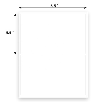 5.5"X8.5" Label Stickers Paper Sheets