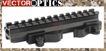 Vector Optics Scope Quick Release Long Double Rail Angle & Riser QD Bracket Mount 20mm Base for .223 5.56 Picatinny Weaver Rail