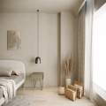 Yatak odası mobilyaları modern çift bez yatak tasarımları