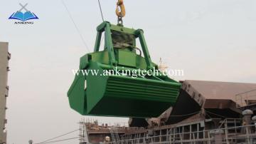 Electro hydraulic clamshell grab For marine ship