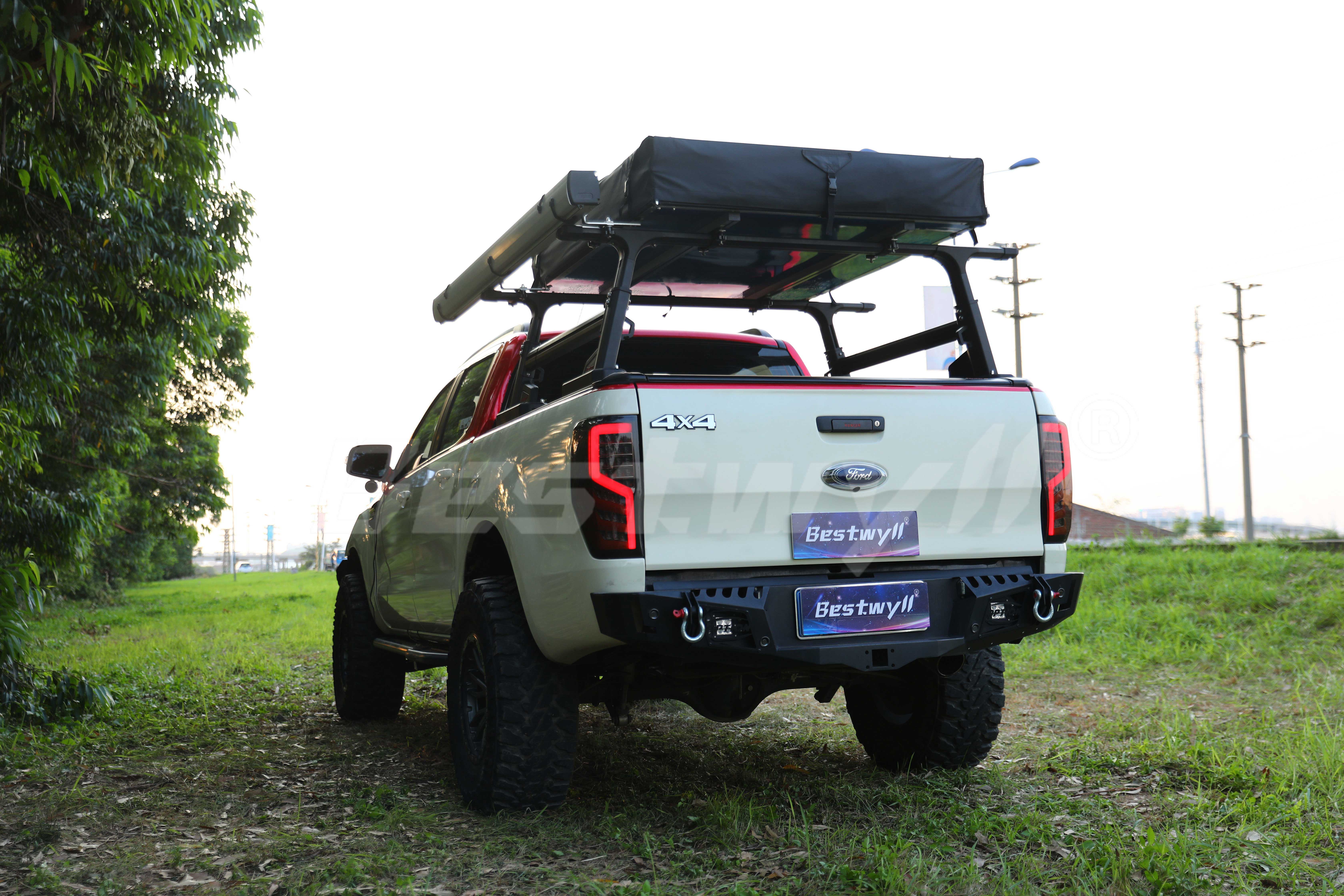 Bestwill 4x4 Pickup Bed Rack Ladder Roller Cover Truck Cargo Racks For ...