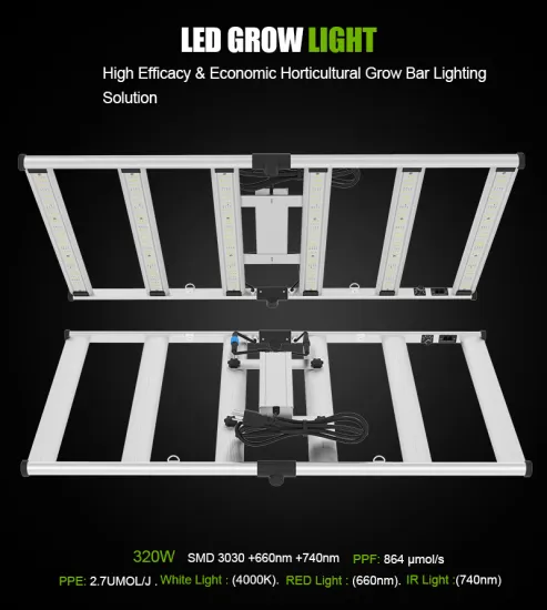 320w Led Indoor Grow Light Bar for Greenhouse