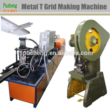 PUSHENG Automatic Light Guage Steel Ceiling Grid Section profile Rolling Machine
