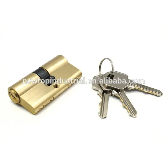 Euro profile lock cylinder brass door lock cylinder with brass key s-groove