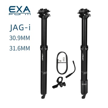 Exaform Jag -i MTB用の伸縮シートポスト-30.9/31.6mm、125mmの移動、油圧内部ケーブル