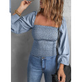 Womens Puff Long Sleeve Blouses