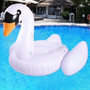 Customized Large white Swan Pool Float Adults Floats