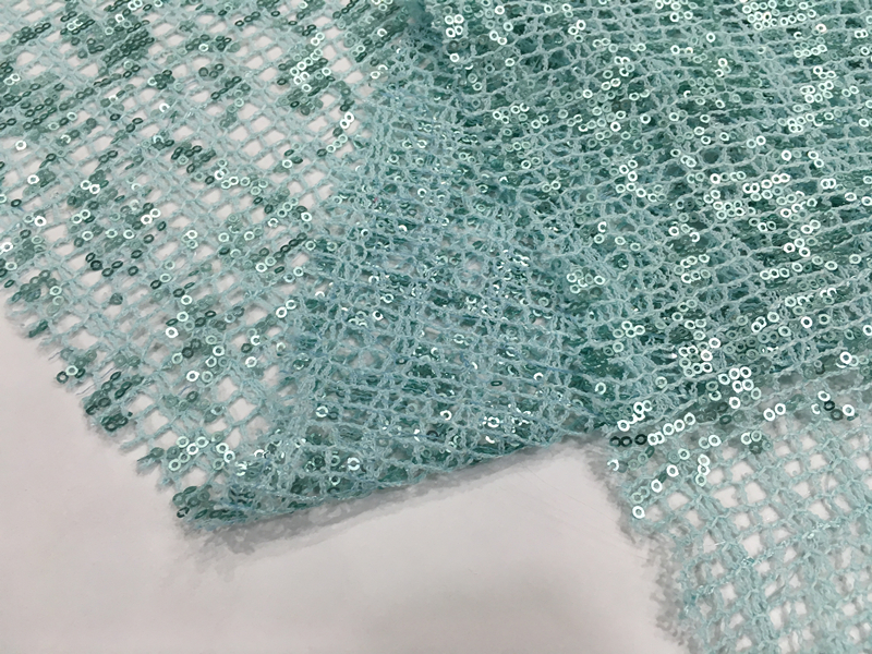 3mm Shiny Sequin Embroidery Fabric