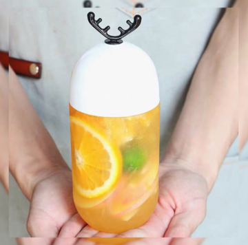 Cute Christmas Gingerbread Man Disposable Milk Tea Bottle