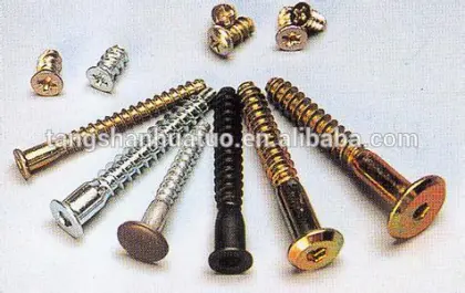 decorative furniture cam hardware screw