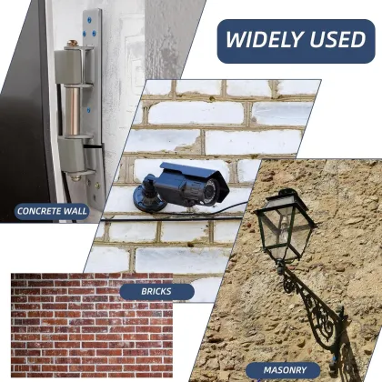 3/16\" x 1/4\" Blue Hex Flat Head Masonry Anchors | Masonry Screw Anchors | Concrete Anchor Screws