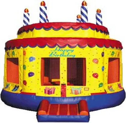 Birthday Cake Inflatable Bounce House