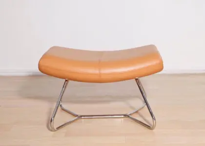 Leather Boconcept Imola lounge Chair and stool