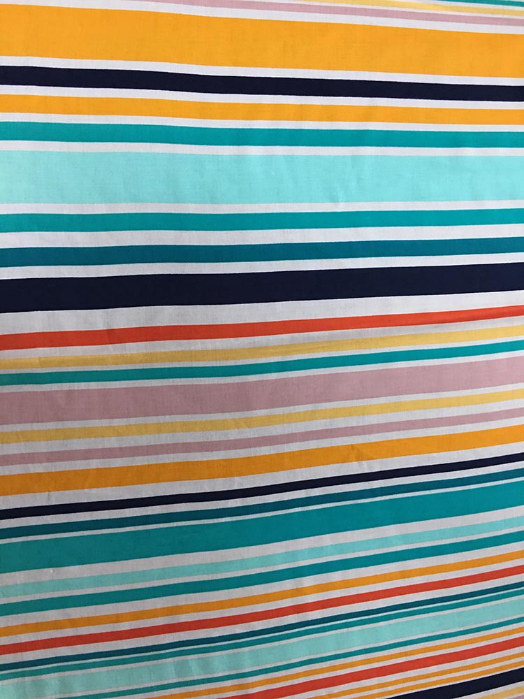 Design de Linhas Rayon Challis Tecido de Impressão