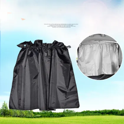 Wholesale 4pcs Double Layer Foldable Black Silver Car Window Curtains Sunshade