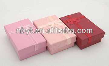 ningbp yuteng jewelry gift box with ribbon