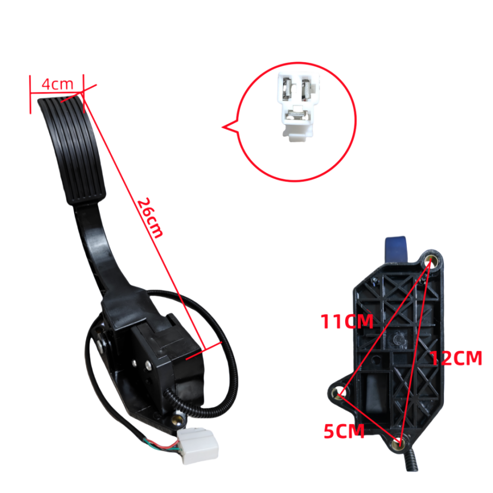 Suspended pedal accelerator