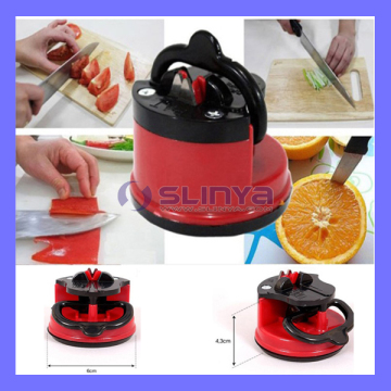 Knife Grinder Sharpener with Suction Pad Scissors Grinder Secure Suction Chef Pad Kitchen Sharpening Tool (SL-526)
