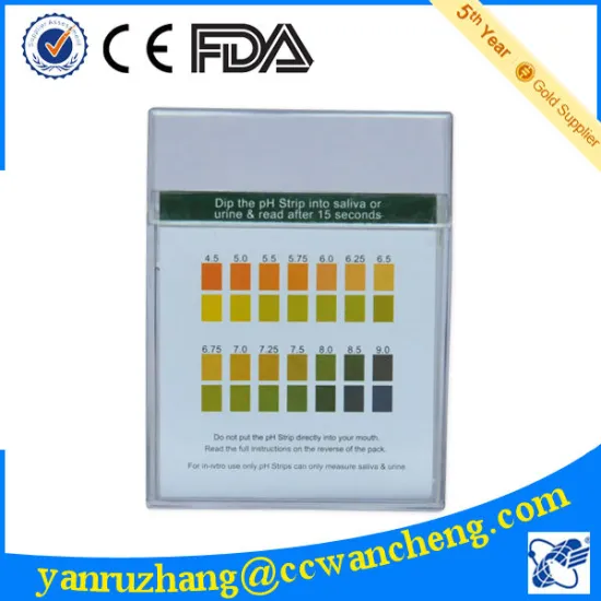 medical diagnostic pH reagent test kits